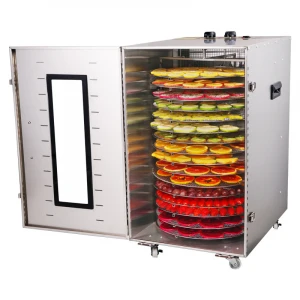 Large rotating fruit and vegetable dried fruit machine medicinal materials seafood fruit slices bacon drying dehydration machine