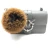Import Large size genuine animal fox fur pom pom keychain for backpack from China