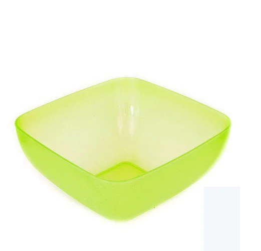 Latest Design Square Serving Clear Plastic Salad Bowl 2.5 L