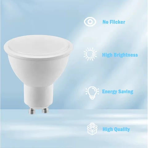 LED Energy-saving AC220-240V 3000K/4000K/6000K 120 degree 3W/5W/6W/7W/8W/9W GU10 spotlight for home and office lighting