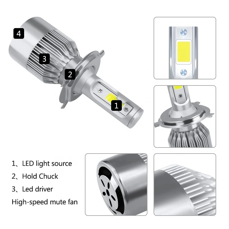LED H4 Headlights Bulbs 10000lm led headlight h4 Bulbs Car head Light