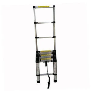 Lightweight Extension Ladder Firefighter Collapsible Telescopic Replacement For Ceiling Square Tube 6M Aluminum Scaffolding