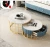 Import Living Room Furniture Solid Stone Luxury Modern Marble Top Coffee Table from China