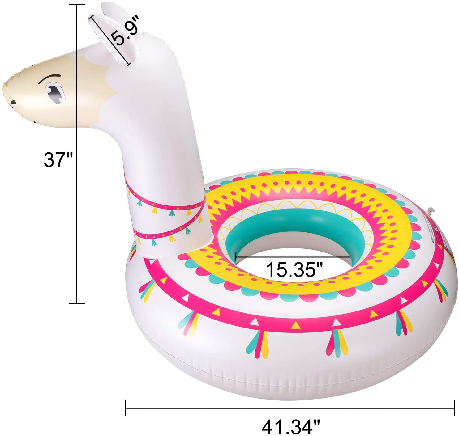 Buy Llama Pool Float Ride On Party Toys Alpaca Inflatable Swimming Ring ...