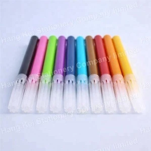 Logo customized kids colorful brush tip water color calligraphy art marker pens