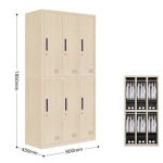 LONGLI OFFICE FURNITURE Modern style steel classic locker cabinet metal gym changing room iron cupboard school locker