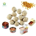 Low fat Canned beef TVP hot pot meatballs alternatives TVP professional protein manufacturer Grefood TVP textured soy protein
