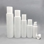 LOW MOQ 100ml White PP Plastic Cosmetic Packing Lotion Pump Airless Bottles