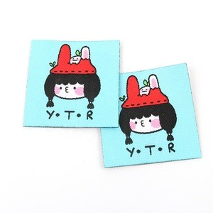 Low MOQ Novelty Textile Accessories Custom Unique Cute Cartoon Girl Iron on Patches Labels for Clothes