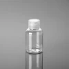 low moq plastic flip top cap clear pet cosmetic toner bottle 50ml