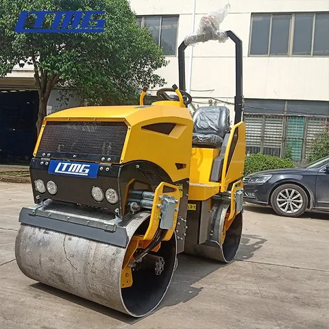 LTMG road machine 1000KG 1500KG hydraulic mini vibrating road roller with good price