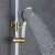 Import Luxury Brass White And Gold Bathroom Shower Valve Rain Bath Shower Faucet Set With Hand Shower from China