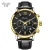 luxury men custom 24k gold japan movt 3atm water resistant automatic watch