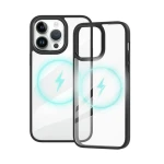 Luxury Shockproof Clear Transparent Phone Case For Iphone 14 Pro Max Wireless Charging Magnetic Back Cover caso Wholesales Price