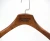 Import LY041 brown mens suit hanger velvet cross bar wooden hanger customized from China