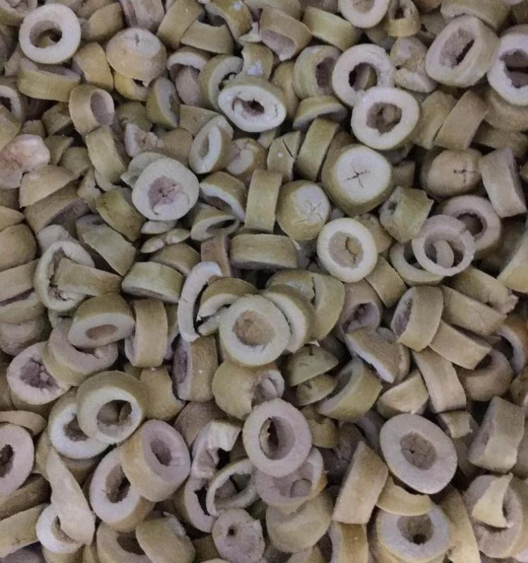 lyophilized green olive slices