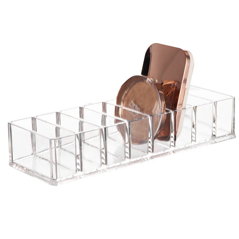 M-8113 Clear Acrylic Makeup Organizer Powde Box Container Cosmetic Compact Organizer