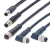 Import M8 connector female to female molding connector with cable 3 4 5 6pins, m8 molding straight connector from China