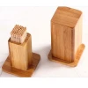 Made In China novelty personal wooden bamboo toothpick box bamboo toothpick holder