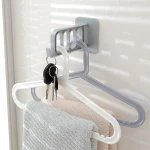 Magic Multi-port Support Circle Clothes Hanger Clothes Drying Rack Multifunction Plastic Home Storage Hangers
