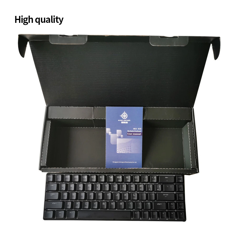 Magic Refiner 68KEYS High Quality RGB LED Backlit Keys Mechanical Gaming Gamer Keyboard for Professional Gamer
