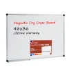 Magnetic Dry Erase Board, 48 X 36 Inches, Silver Aluminium Frame