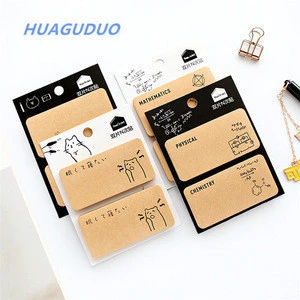 Malaysia kids new  list of latest stationery items cute hard cover sticky notes school customized logo letter shaped memo pad