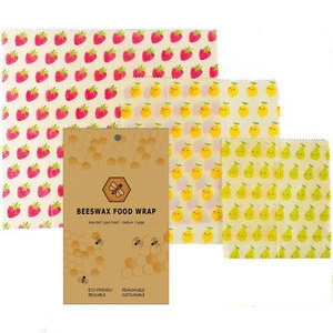 Manufacture Amazon  hot Selling Eco Friendly Reusable Beeswax Food Bee Wax  Storage Wrap