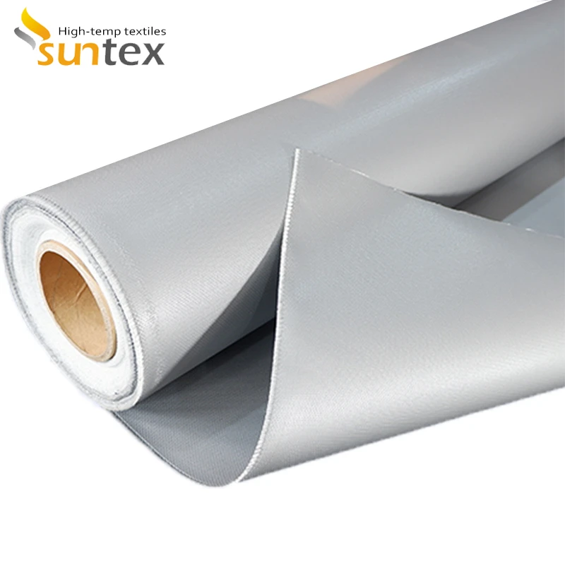 Manufacturer Heat Resistant Fireproof Silicone Coated Glass Fiber Cloth Fabric