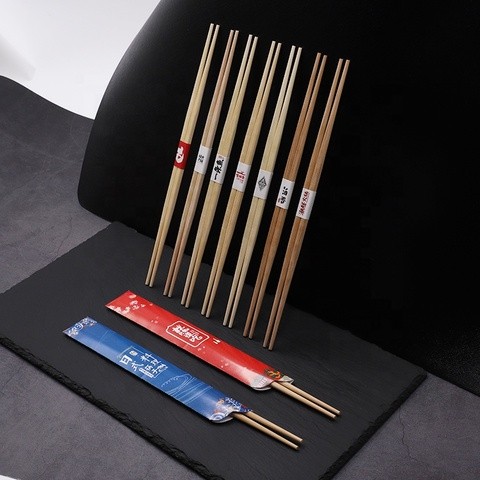 Manufacturer Paper Sleeve Packaging Chinese Bamboo Disposable Chopsticks Made In China