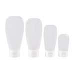 Manufacturer Toothpaste Facial Cleanser Hand Cream Fan-shaped  PE Squeeze Tube Lotion Dispensing Bottle with Flip-Top Cap