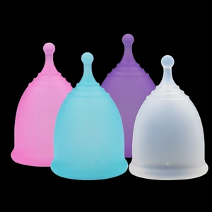 Manufacturers CustomFDA CE 100% Medical Silicone Menstrual Cups Reusable Menstrual Cup for Ladies