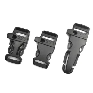 Manufacturers Direct Supply 16~25mm High Quality Plastic Whistle Buckle Outdoor Camping Survival Card Buckle Shaped Buckle Wholesale