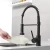 Import Matte Black sensor touch Kitchen Faucets Solid Brass Single Handle  Pull Down Sprayer Spring Kitchen Sink Faucet from China