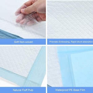 Medical Incontinence Pad Disposable Non Woven Fabric Badsheets High Absorbent