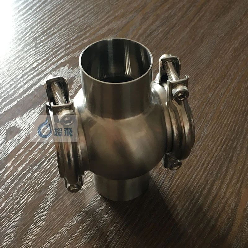 Mega March Sourcing DN25 DN32 DN40 DN50 DN65 DN80 DN100 Cross Sight Glass Stainless Steel Sanitary Tank Fitting 4 Inch Tube