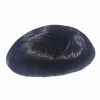 meishi 100% Indian lose Treatment Human Hair men toupee with Mono and Pu
