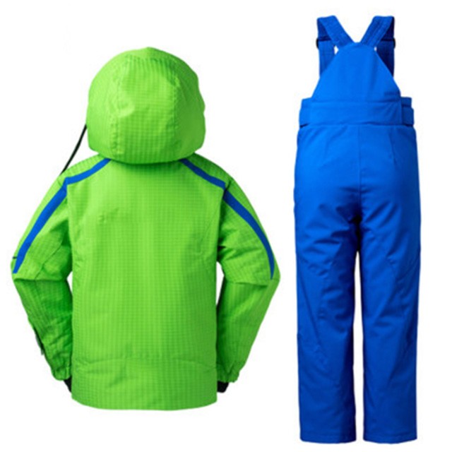 Men Boy Ski Clothing Bibs  snowboard Wear Ski Suit One Set Pants And Jacket