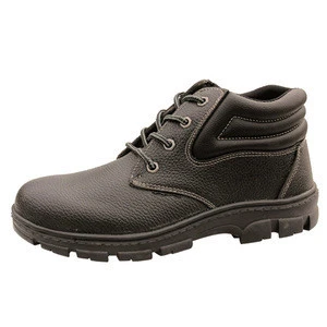 Men Safety Footwear Rubber Sole Iron Steel Toe Cap Safety Shoes