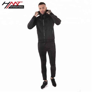 Men Slim Fit Poly tracksuit for jogging wear hoodie jumper jogger pants bottoms Suits Gym Sports outdoor