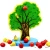 Import Mengshi Early Mathematics Teaching Aid Wooden Magnetic Fruit Beaded Toys Happy Fruit Paradise from China