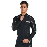 Mens 3MM neoprene warmer Long Sleeve Long Leg Wetsuit Front zip Jacket Top Wetsuit Pants
