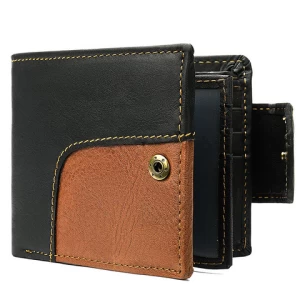 Mens Designer Wallet Men RFID Blocking Leather Credit Card Holder Wallet