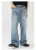 Import mens jeans denim Streetstyle oversized unisex ultra baggy jeans men Straight blue wide leg jeans for men from China