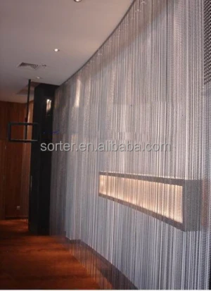 metal ball chain curtain in home decor for screen&amp; room divider