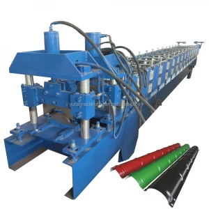 Metal material roof sheet making ridge cap roll forming machine tile making machinery for South Africa