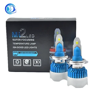 MI2 Car LED  Headlight H7 H4 H1 H11 H3 9006 72W 8000LM 6500K 12V 24V for Auto Headlamp CSP Fog Light Bulb