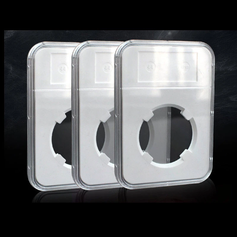 Midium Size from 41mm to 61mm Clear Coin Slabs Acrylic plastic display box