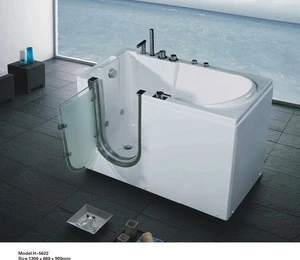 Midocean style walk in disabled old people use massage bathtub H5622