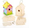 Mini Wooden Birdhouse Kits, Bird Houses to Paint and Decorate for Kids Arts and Crafts or Garden Projects